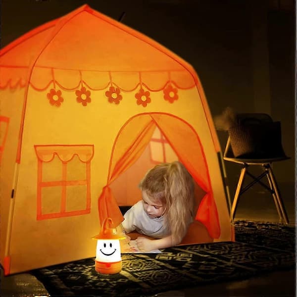 Söt LED-lykta, campinglykta för tält, bärbar-gul