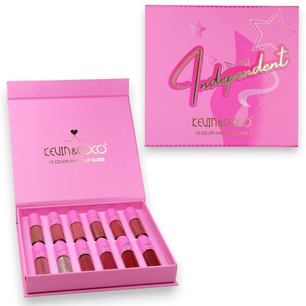 Halloween Sminke Lipgloss Sett 12 Pakke Leppestift
