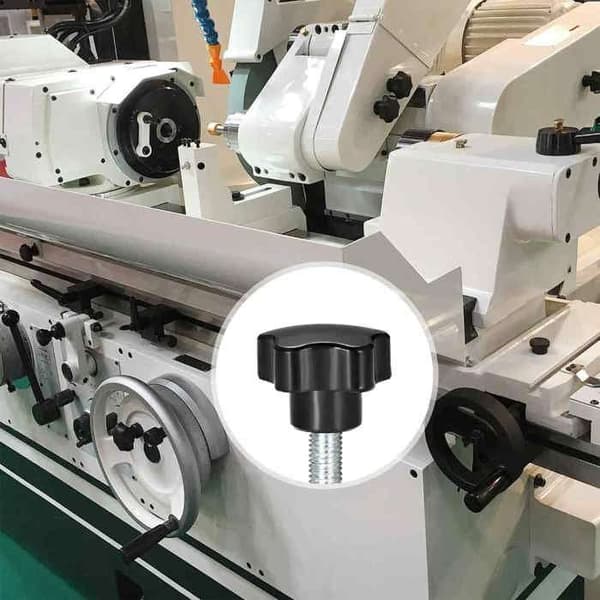 Knopp och bakelit Ø 50 mm hane M8X25 (4-pack)