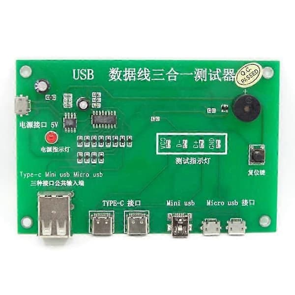 USB-kaapelitesteri, Type-C/Mini USB/Micro-USB USB-kaapelitesteri