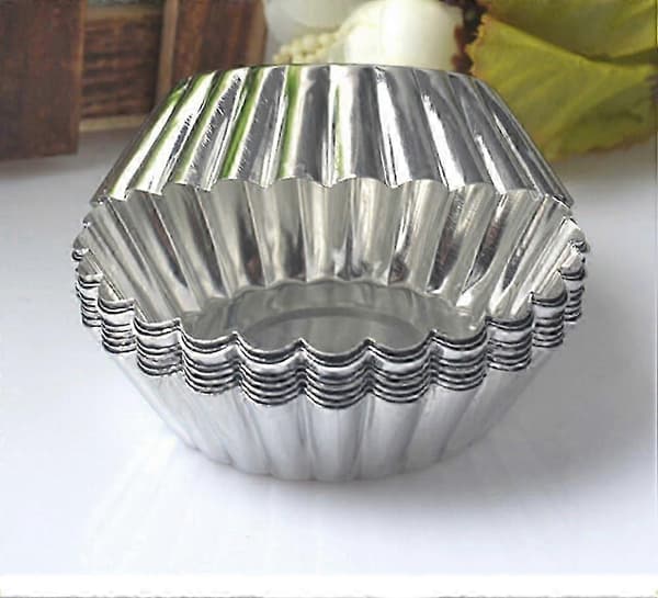 30 stk. Eggterteform Non-stick Aluminium Cupcake Kake Cookie Pudding Tinnform Foret Form Tinn Bakeverktøy