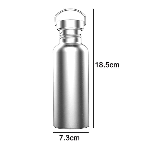 Vandflaske i rustfrit stål med stor kapacitet - Stållåg 500ML