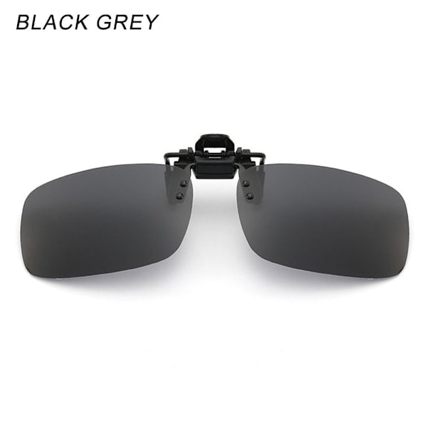 Clip-on solbriller polariserede SORT GRÅ SORT GRÅ Sort Grå Black Grey Black Grey