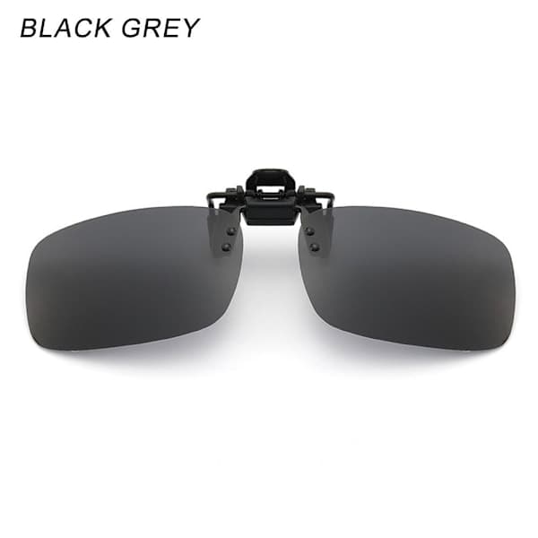 Kiinnitettävät polarisoidut aurinkolasit MUSTA HARMAA MUSTA HARMAA Musta Harmaa Black Grey Black Grey