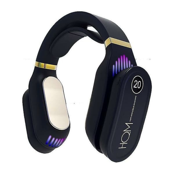 Mini bærbar aircondition halsventilator genopladelig lille bladløs ventilator kølende USB lydløs ventilator luft