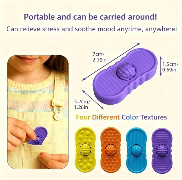 Fidgets for barn 4-pakning sensoriske fidget-leker for autisme og ADHD, beroligende angstlindrende leker