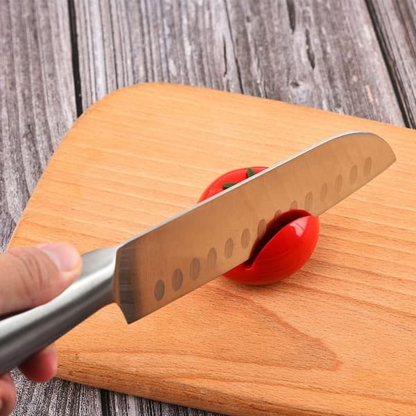 Knivsliper – 2-delt bærbart manuelt sett for camping og utendørs grilling