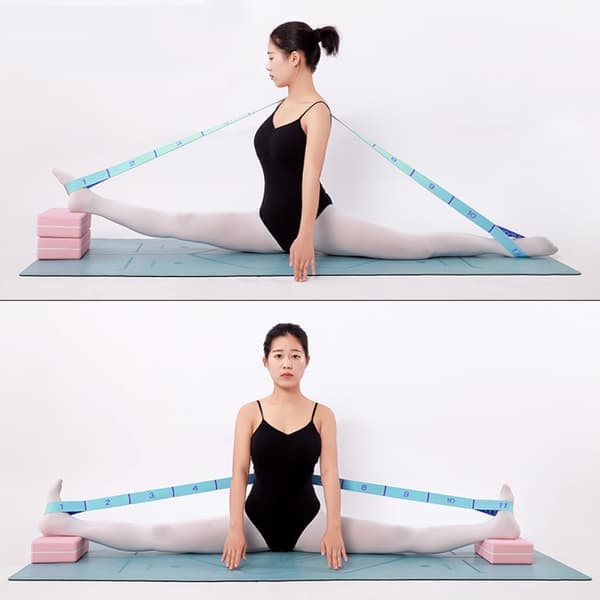 Yogarem, Multi-Loop Rem, Yoga Stretch Rem, Icke-elastisk Stretch Rem för Fysioterapi, Pilates, Dans och Gymnastik