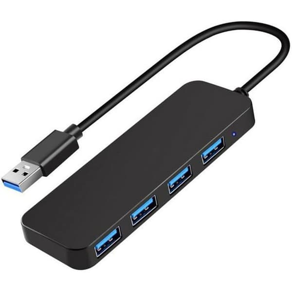 4-ports USB 3.0-hub, til computer, Xbox, harddisk, printer, tastatur, mus