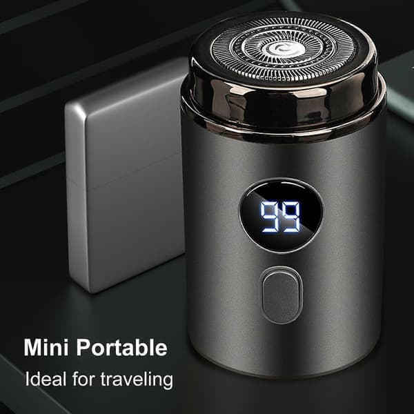 Electric Mini Shaver Rechargeable, Cordless Trimmer for Face & Beard, Portable
