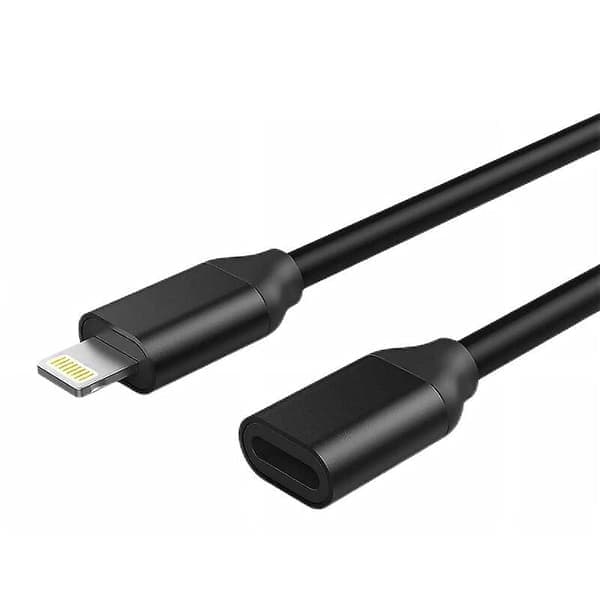 Lightning förlängningskabel – 1m MFi-certifierad hona till hane för iPhone/iPad