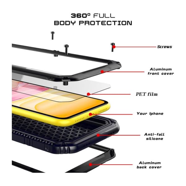 Vedenpitävä puhelinkotelo – IP68 koko vartalon sukellussuojaus iPhone 17 Pro Maxille – Valitse väri