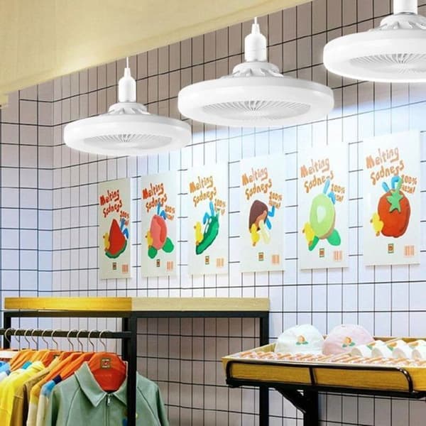 Takvifte med lys - Nosheir - 2-i-1 design - E26/E27-kompatibelt LED-lys