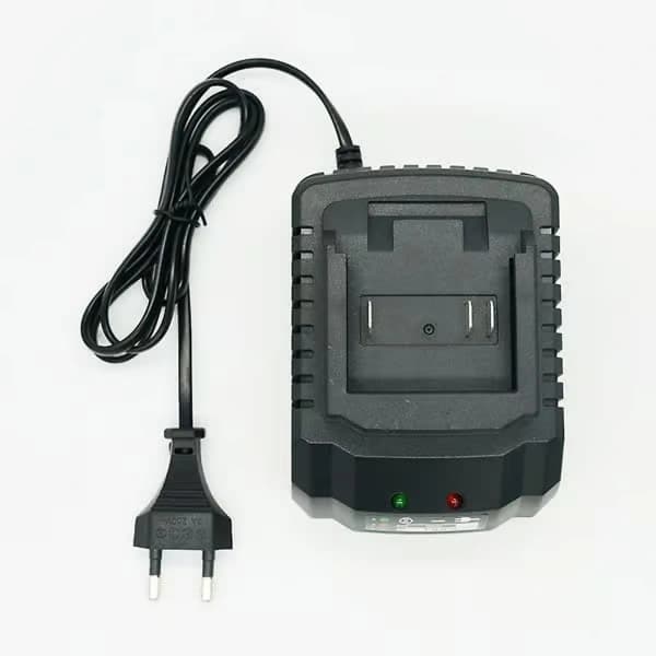 Oplader kompatibel med Makita Lithium 18v 21v batteri, EU-stik, sort