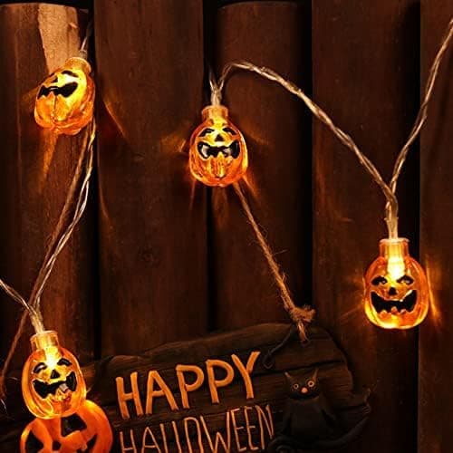 Halloween dekorative gresskar LED-lysstreng for utendørs bruk (3m 30 lys)