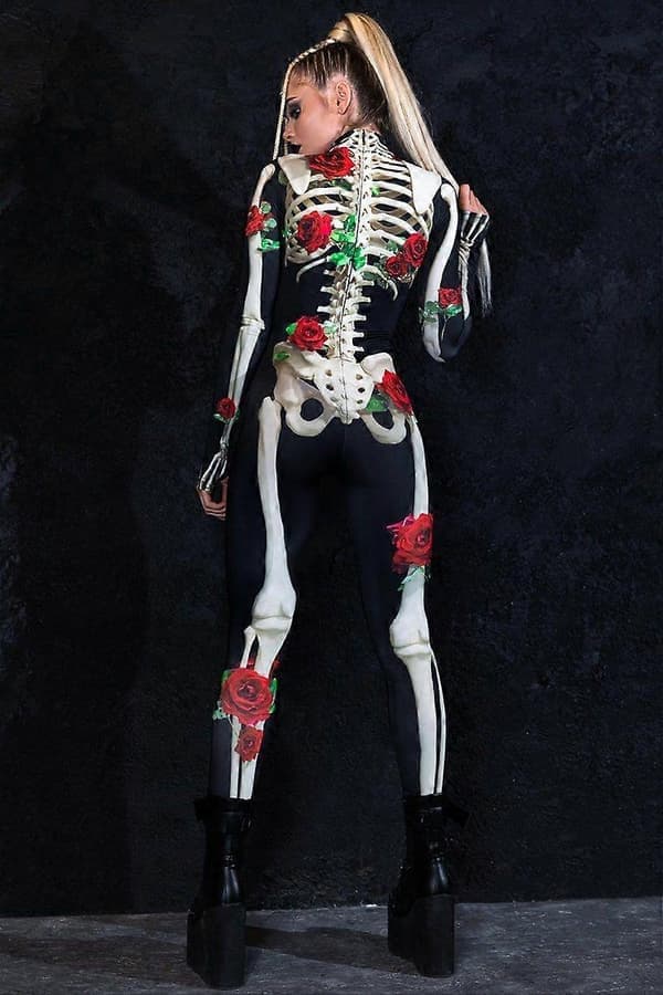 Bedst sælgende Halloween-kostume til kvinder - Perfekt til jul, Halloween og Día de Muertos-fester_Særlig gave M M