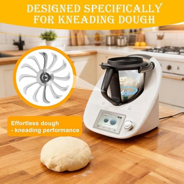 Dejklinge til Thermomix TM6/TM5 med børste, til æltning af dej