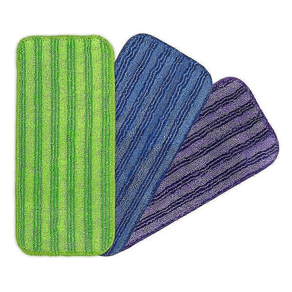 For 12 tommer WetJet Mop Gjenbrukbare Moppputer Påfyll Mikrofiber Mopp Påfyllputer Våt Tørr Mopp Erstatningshoder Pute