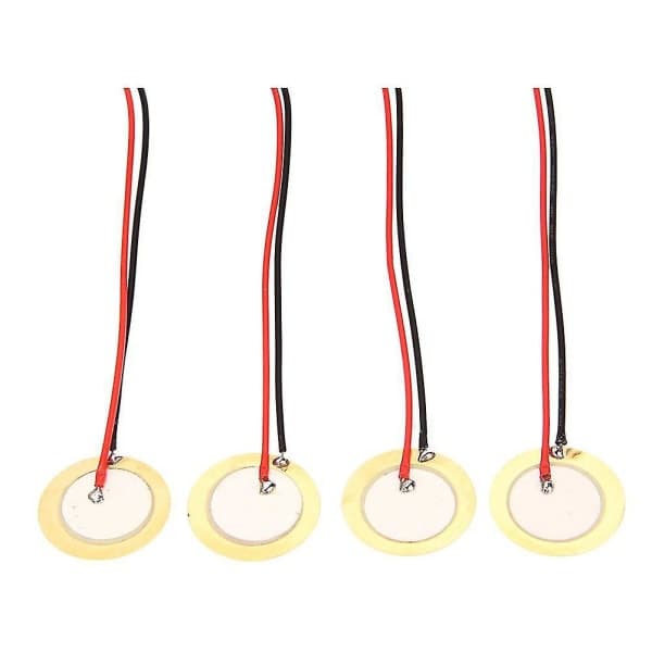 12st 27mm Piezo Diskar med Kablar Mic Trum Trigger Akustisk Pickup