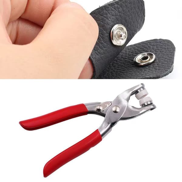 Pliers Press Tool Kit 9.5mm Diameter Multifunction Easy to Install Portable Snap Button Kit for Clothing Store with Pliers 150 Sets Buttons
