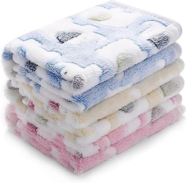 1-pack 3 hundfiltar tillverkade för hundar katter valpar, 3-pack (elefant, medium 30 * 20\")