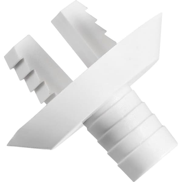 1,1\" Plastslangefitting x 1 Stykke Aircondition Afløbsslange Albuefitting Reservedele til Aircondition og Mini Split Enheder, [Hvid]