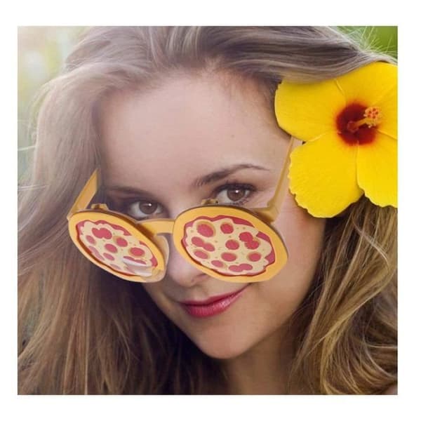 Aurinkolasit - Pizzan Muotoiset - Moniväriset - Asuste - Lapsille