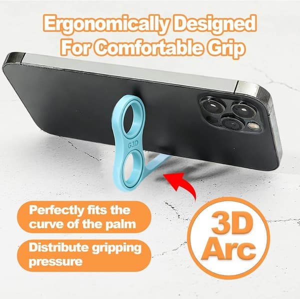 Ergonomisk fingergrep – Telefonholder for lille-/ringfinger, stresslindrende multifunksjonelt design