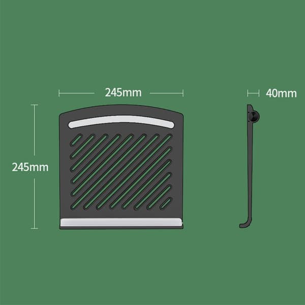 Laptopstativ - Aluminium - Justerbart 10 til 17 tommer - Sammenleggbart - For mobilt kontor - 1 stk