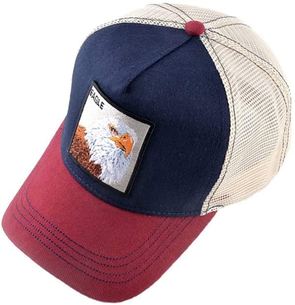 Unisex Djur Mesh Trucker Keps Snapback Broderad Patch Ba S S