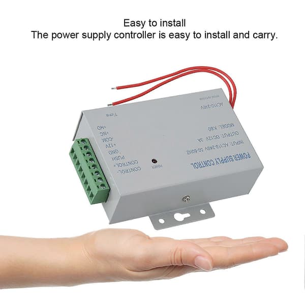 SSRGV Input AC110V-240V Output DC 12V 3A 30W Strømforsyningscontroller til dørkontrolsystem