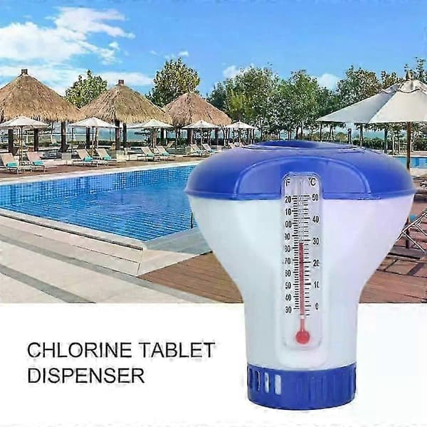 Klor Brom Tabletter Flytande Dispenser Floater Spa Bubbelpool Pool Tillbehör