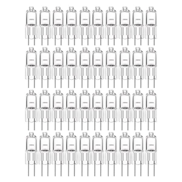 20-pak G4 halogenpærer 10W 12V - Varm hvid