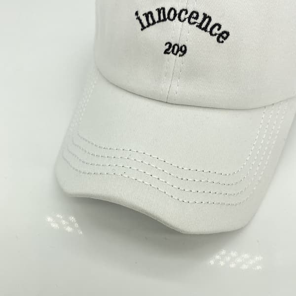 Hat Dame Bogstav Broderi Blød Top Forår Sommer Skygge Sim Hvid White