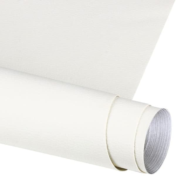 Selvklæbende lap til reparation af syntetisk læder (150 x 40 cm) - Klæbemiddel til sofaer, tasker, jakker, bilsæder og lædermøbler - Hvid