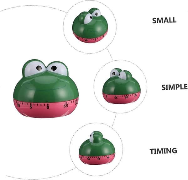 2 stk. Mekanisk Timer Opptrekkstimer Kjøkkenalarm Timer Kokt Egg Timer Digital Timer Søt Dyre Timer