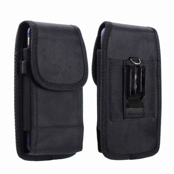 TG Mobilcover/Bæltetaske - Større Mobiler (Bælte) Sort-X76-