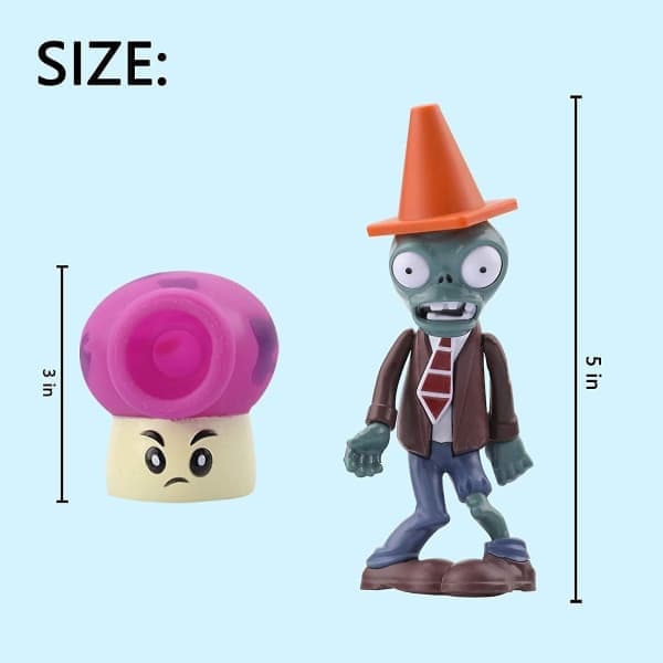 5 stk. Plants vs. Zombies 2 serie legetøjsfigurer