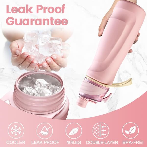 Isoleret sprayflaske – 750 ml rustfrit stål med forstøverfunktion – Pink