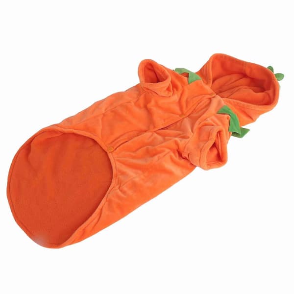 Søtt Varmt Gresskar Hundekostyme Medium-Store Størrelser Fleece Polyester Høst Vinter -Sy