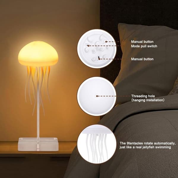 Manetlampe med dansende ben og skiftende lys - Julegaver
