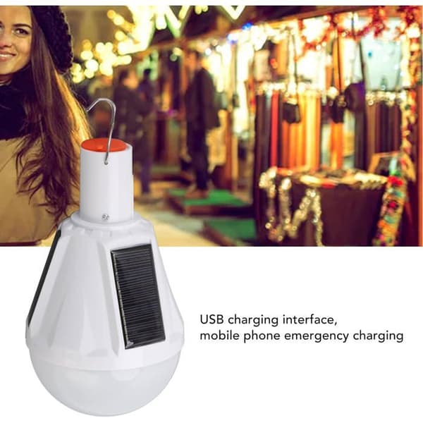 LED-lamppu - Langaton aurinkolamppu - Nopea USB-lataus