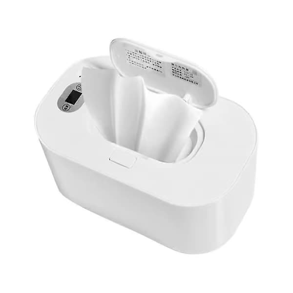 Våtservettvärmare för bebisar med digital display, stor kapacitet, våtservettvärmare, USB-driven
