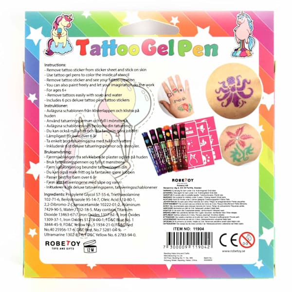 Tatoveringspenner Deluxe 6-pakning 90