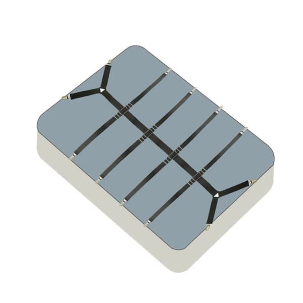 Sort lagenholder - Elastisk strammer - Til dynebetræk, sofa, pude
