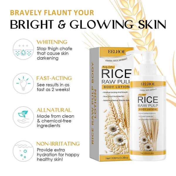 Rispuré Kropslotion Let Sort Anti-tørrende Glat Blegende Kropslotion