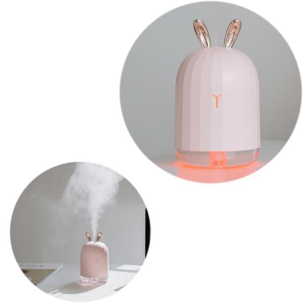 220 ml mini luftfugter æterisk olie diffuser aromaterapi hjem ultralyd USB natlys kanin