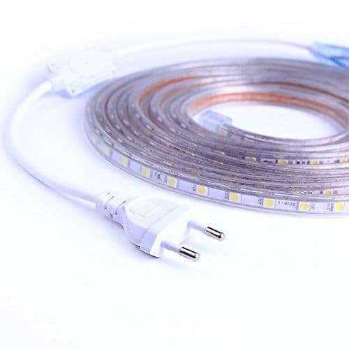 LED-stripe - SMD 5050 - 220V - 3M - Kjølig hvit - Fleksibel og vanntett