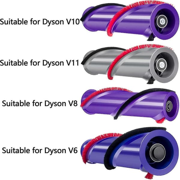 Rullebørste til Dyson V6, erstatningsbørste til Dyson V6, erstatnings tæpperensebørste til V6 trekantet motorhoved