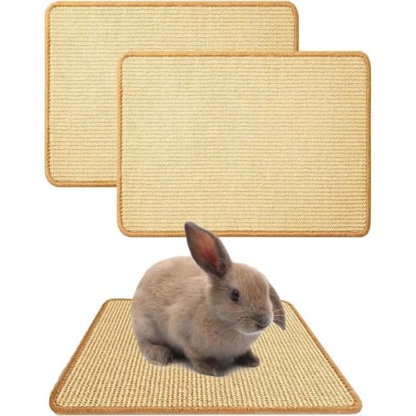 Klorematte - Natur - Sett med 2 - 100 % sisalfiber - Beige - Rektangulær